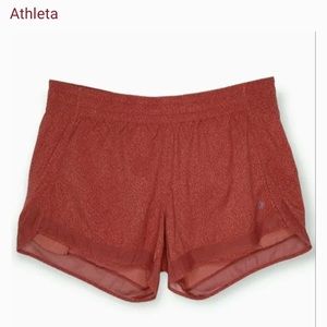 Athleta XS Mesh Racer Run Short 4”, Women’s, Orange